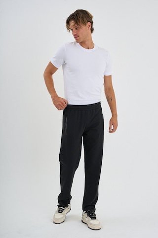 Shooter Sportswear Mevsimlik Antrasit Erkek Eşofman Altı Rahat Kalıp Fermuar Cepli Düz Paça Siyah