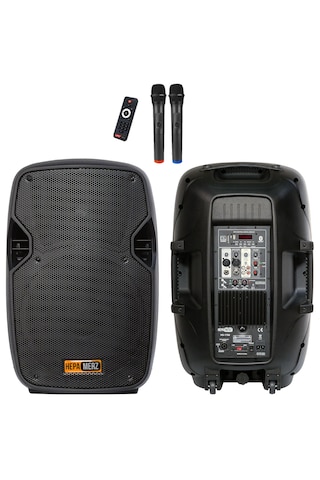 Hs-1700a Mikrofonlu Taşınabilir Ses Sistemi Seti 15 İnç 1700w