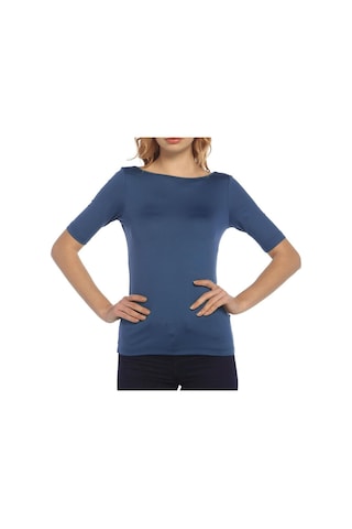 Bulalgiy Kadın Royal Basic Tişört - Bga016815 Royal