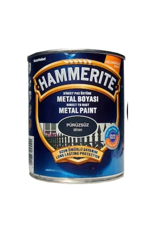 Marshall Hammerite Çekiçlenmiş Metal Boyası 2.5 Lt Pürüzsüz Siyah