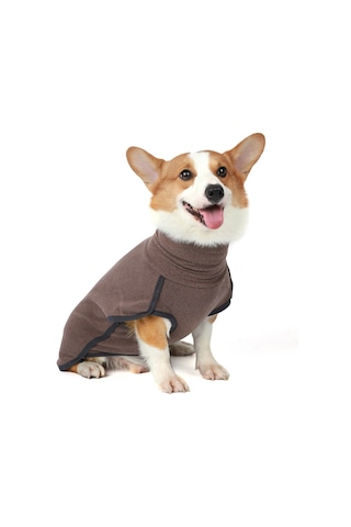 Geekyou Köpekler İçin Kışlık Isı Sağlama Triko, Yüksek Yaka, Esnek Ve Nefesli, Kahve Rengi 3xl Ya002m011