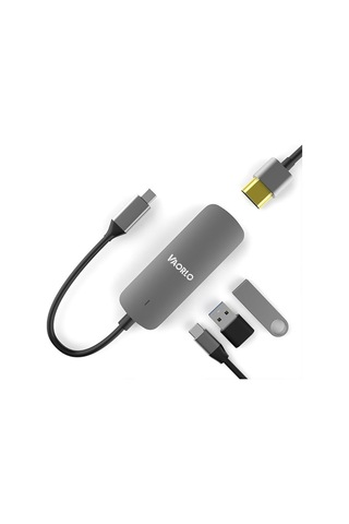 Vaorlo Tip-c - Hdmı Adaptörü Usb-c Bağlantı İstasyonu 4 In 1 Usb3.0 Pd Hızlı Şarj Bağlantı Noktası İle Dizüstü Huawei Akıllı Telefonlar İçin
