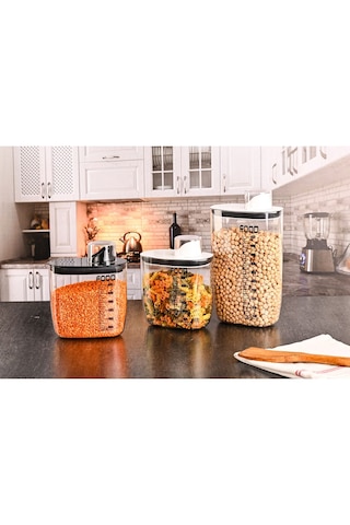 3 Lü Çok Amaçlı Erzak Kabı 1300 Ml.