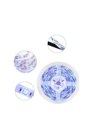 Ceylan Adam Rgb Şerit Led 10 Metre Led Işık Kumanda İle Kontrol Rgb