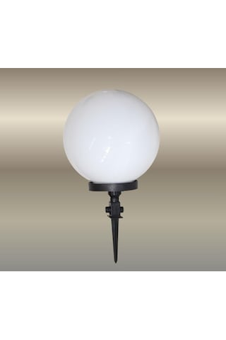 Bahçe Aydınlatma Akrilik 20 Cm Kazıklı Glop Armatür Set 25 Cm ANTRASİT