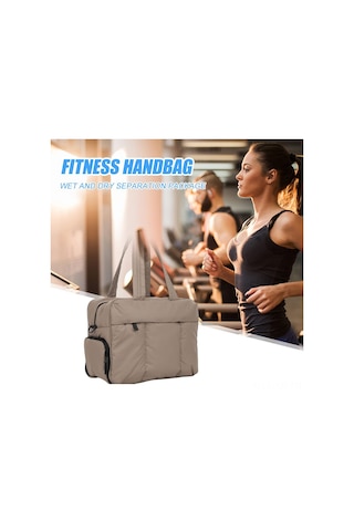 Xiyyadms 2023 Kadınlar İçin Geniş Kapasiteli Quilted Nylon Seyahat Çantası - Ayakkabı Bölmeli CAMEL