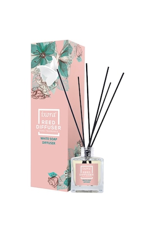 Bambu Çubuklu Oda Kokusu Beyaz Sabun Diffuser 120 Ml Adaçayı