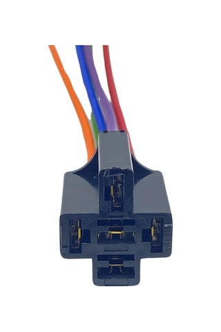 Röle Soketi Röle Yuvası 5 Uçlu Siyah 5 Kablolu