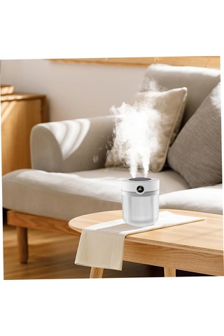 Alpera Home - Hava Nemlendirici 2000ml Su Haznesi - 7 Farklı Işık - Beyaz Renk - Aroma li