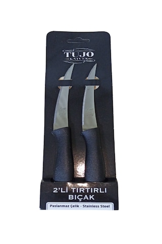 Tujo Knives 2'li Tırtırlı Bıçak Seti