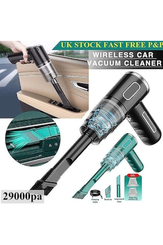 29000pa Güçlü Araba Elektrikli Süpürgesi Islak/kuru Kablosuz Güçlü Emiş El Tipi N3 29000pa-siyah Sjx