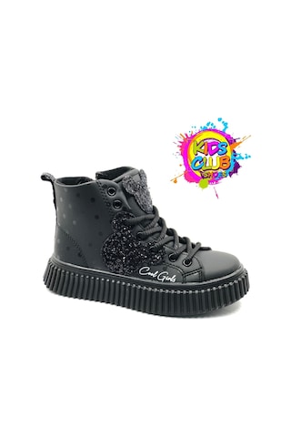 Cool Aisha Ortopedik Kaymaz Taban Unisex Çocuk Bot Siyah