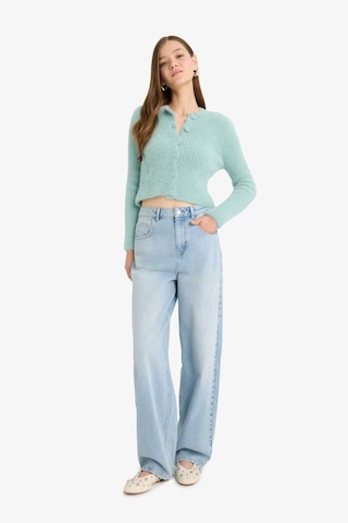 Defacto Coool Slim Fit Dar Kesim Bisiklet Yaka Triko Hırka Z9318az25wngn86 Yeşil