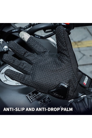 Novahub Bsddp Motosiklet Eldiveni - Nefes Alabilir, Darbeye Dayanıklı, Kaymaz Avuç İçi, Ayarlanabilir Bant, Siyah M, Kullanıcı Dostu Tasarım