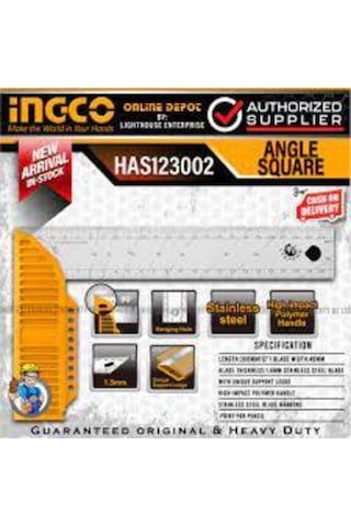 İngco Endüstriyel Açılı Çelik Cetvel İng-has123002