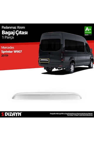 Mercedes Sprinter W907 Krom Bagaj Çıtası 2018 Ve Üzeri P.Çelik N11.3703