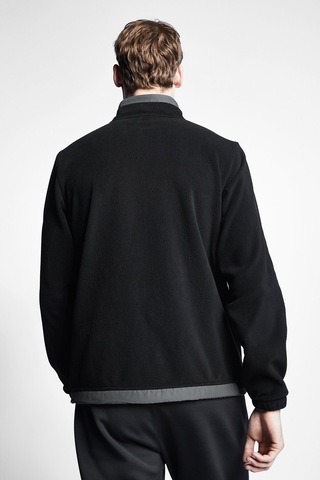 Lescon Siyah Erkek Polar Fermuarlı Sweatshirt 22K-1068 Siyah
