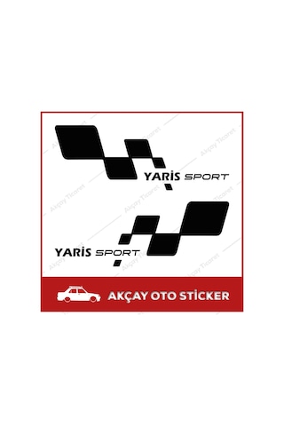Toyota Yaris Sport Sticker Yaris Sticker (Sağ Sol Takım) Sticker