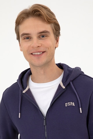 U.S. Polo Assn. Erkek Regular Fit Mürdüm Şardonlu Örme Hırka 50313755-VR074