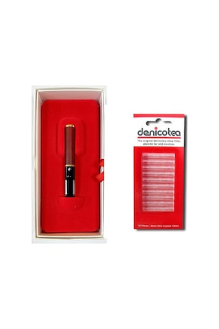 Denicotea Nice 25102 Karbon Filtreli 9Mm Lüks Sig.Ağızlığı Ceviz