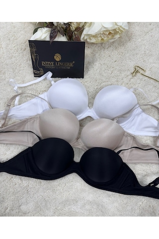 Le Jardin Blanche Double Push-up Silikonlu Askılı/askısız Sütyen Ekru
