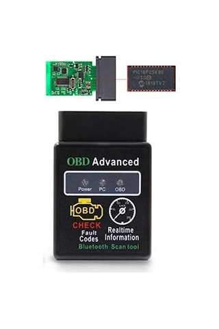 Obd2 V1.5 Pic18f25k80 Çipli Bluetooth Türkçe Araç Arıza Tespit Cihazı
