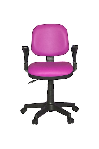 Türksit Kozmo Lux Kollu Çalışma Koltuğu Kuma Pembe