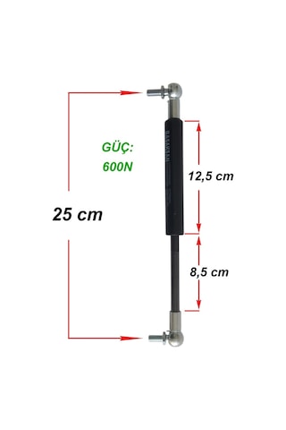 Binbir Trend Massey Ferguson 5445 Kapi Amortisörü 25 Cm - 600N 517286475