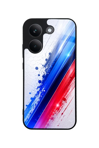 Xiaomi Poco X8 Pro Blue M2 Tasarımlı Glossy Telefon Kılıfı Kırmızı
