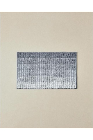 English Home Paige Makarna Banyo Paspası 50x80 Cm Gri Beyaz