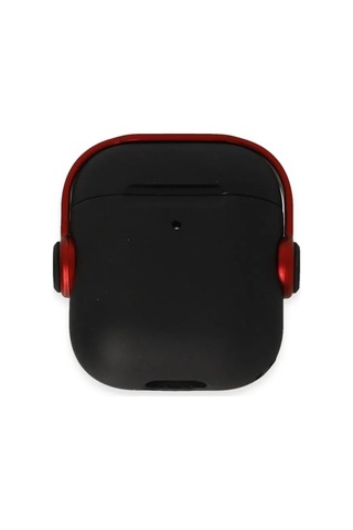 Jenerik Apple Airpods 2 2.nesil Cool Kılıf - Siyah-kırmızı