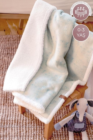 Fluffy Bebek Battaniyesi 80x100 Solid Yeşil Kundak Puset Çift Taraflı Koyun Tüyü Battaniye 100x80 Çok Renkli