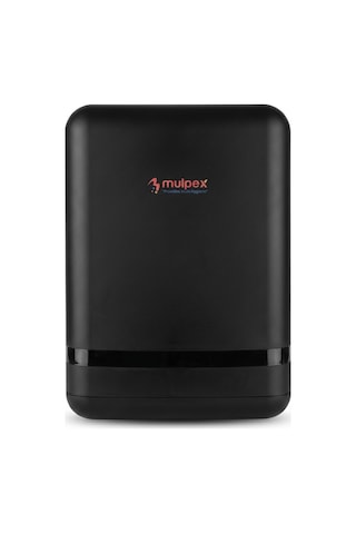 Mulpex Z Katlama Kağıt Havlu Dispenseri Siyah 400 Yaprak Kapasiteli Abs Duvar Tipi