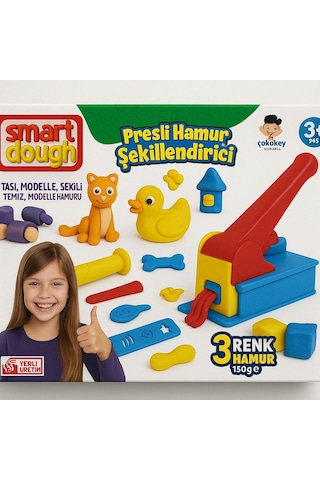 Smart Dough Presli Hamur Şekillendirici Çok  Renkli