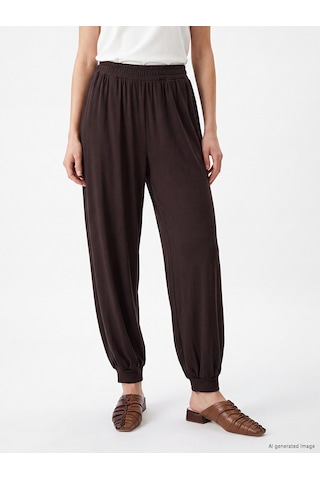 Lcw Modest Kahverengi Soft Touch Kadın Jogger Eşofman Altı