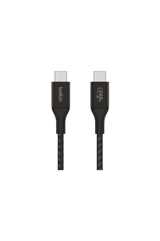 Belkin Cab015bt1mbk Boostcharge Örgülü Usb-c To Usb-c 240w Şarj Kablosu 1m - Siyah