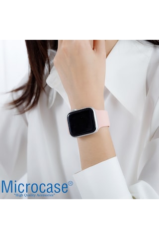 Microcase Apple Uyumlu Watch SE 2022 40 MM Silikon Kordon Kayış - KY46-2