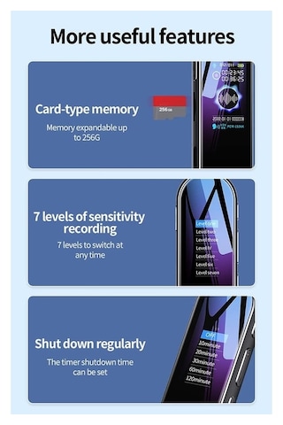 Createtech 128gb Q53 Ses Kaydedici - Zamanlama Özellikli Aktif Kayıt Cihazı