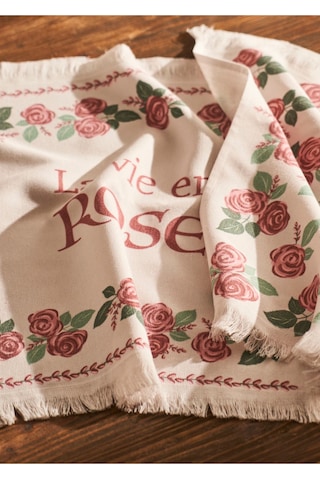 Bella Maison Rose Pamuklu Baskılı Kurulama Bezi 2'li Krem 40x50 Cm Krem