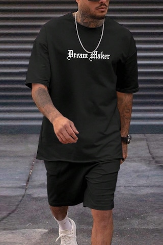 Dream Maker Baskılı Şort Takım Siyah