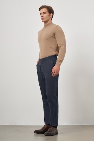 İmza Koyu Lacivert Pamuklu Yandan Cepli Casual Comfort Fit Chino Pantolon 1003245154 Koyu Lacivert