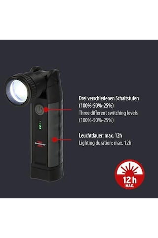 1000 Lümen 12 Saat Kullanım Ip54 Lisanslı Led El Genel