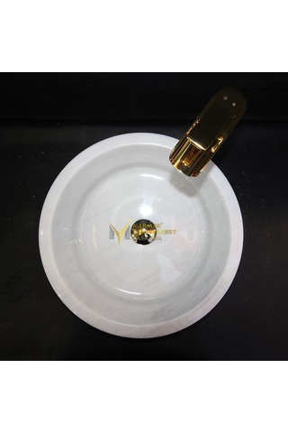 Muğla Beyaz Katlı Yuvarlak Lavabo