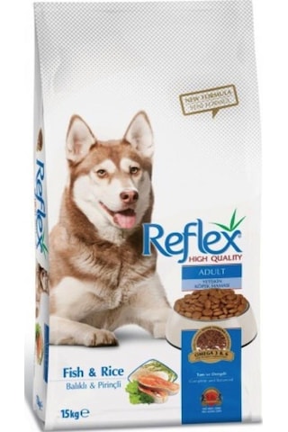 Reflex Balıklı ve Pirinçli Yetişkin Köpek Maması 15 KG