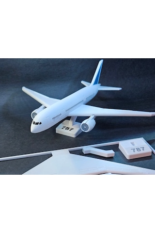 787 Yolcu Uçağı Maket Kiti Kurulabilir Jet Modeli Hobi Amaçlı