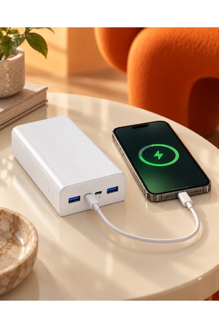 Enerx Enr-p30t 30.000 Mah 22.5w Hızlı Şarj Powerbank Siyah