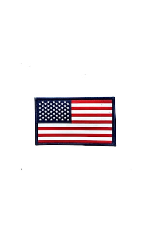 Seyhan Askeri Malzeme Amerika Bayrak Peç 11cm X 7 Cm Arkası Cırtlı - Arma - Patch Diğer