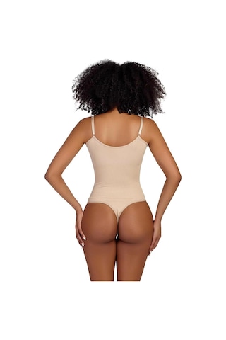 Womanandkids Night Bej Örme Kumaş Zıbın String ModelBody 9052