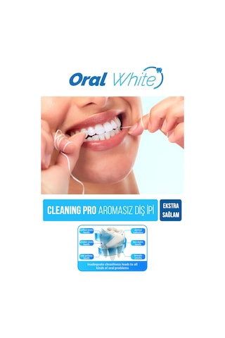 Oral White Cleaning Pro Diş İpi Sade 50 M