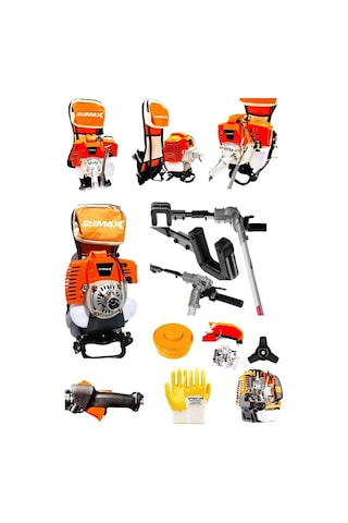 Stilmax ST3263Z Benzinli Sırt Tipi Tırpan Ot Biçme Makinesi + Zeytin Silkeleme